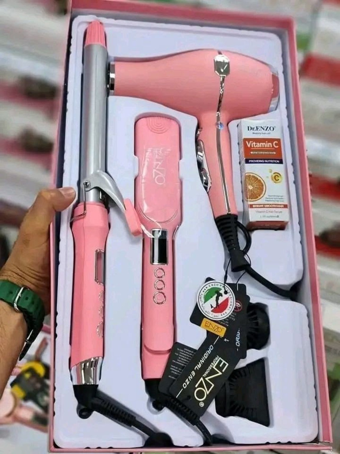 Pink Hair Styling Kit