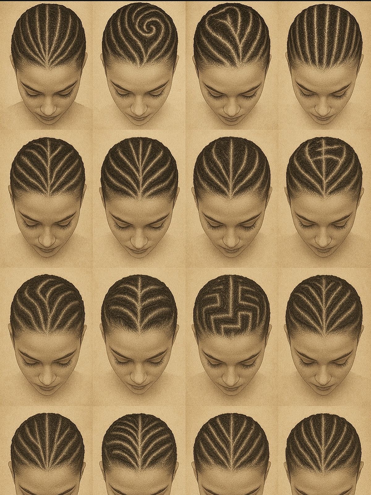 Cornrow Pattern Reference