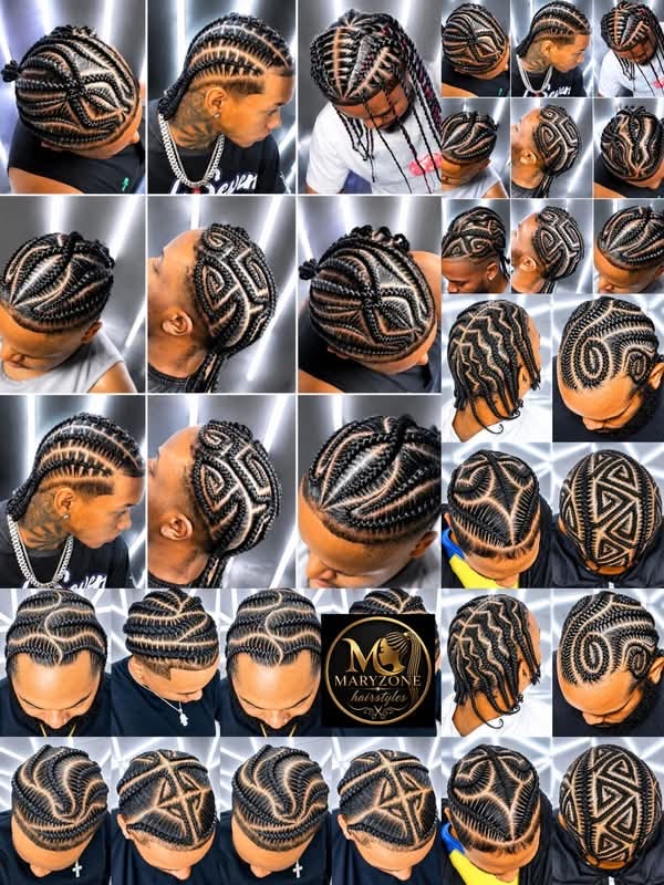 Men's Cornrow Style Reference