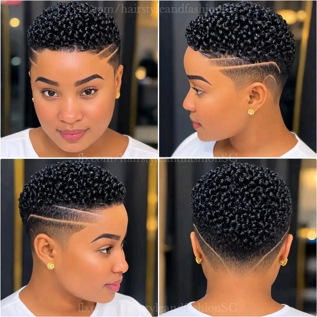 Curly pixie haircut reference