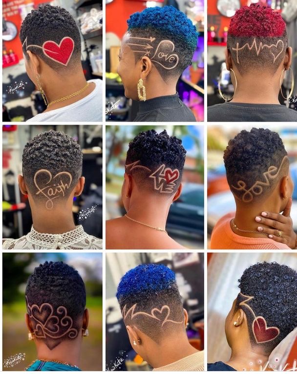 Creative haircut design reference